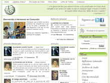 Tablet Screenshot of hermanosencomunion.net